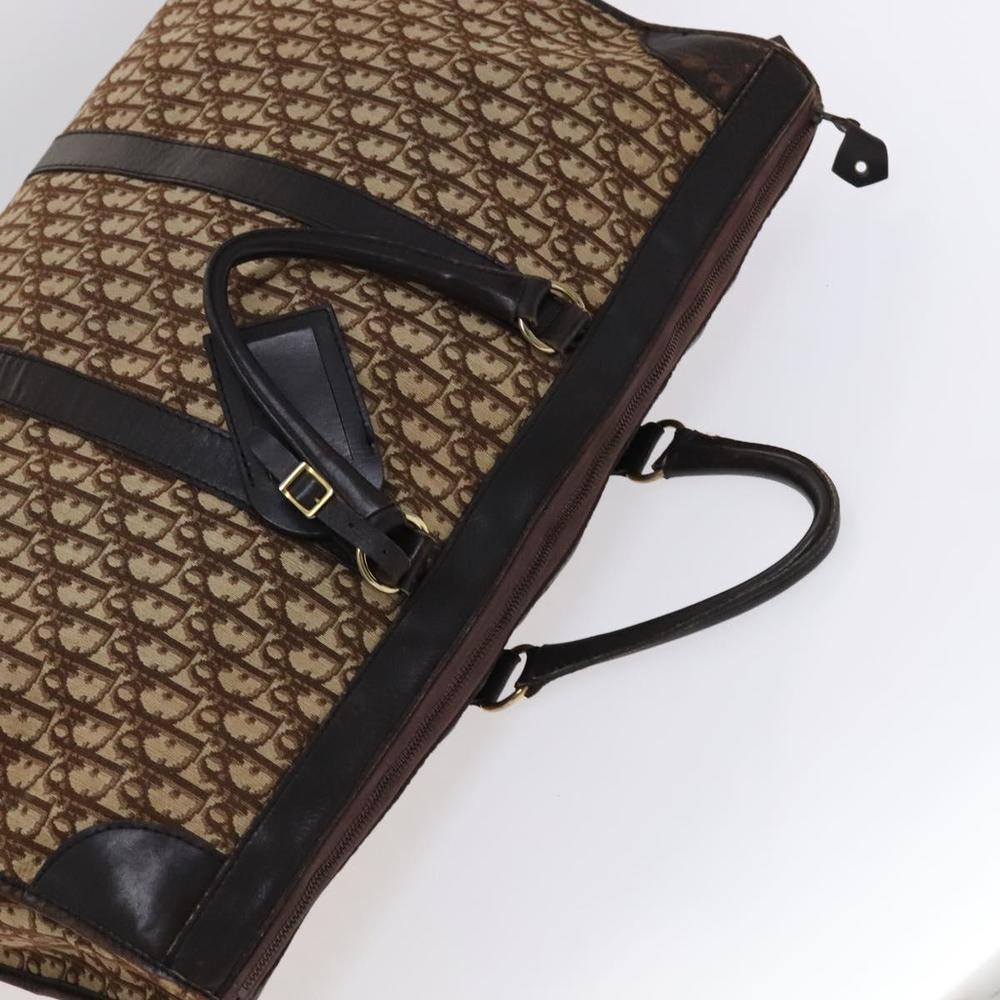 Christian Dior Trotter Canvas Boston Bag Brown Auth 115046 - Picture 6 of 16